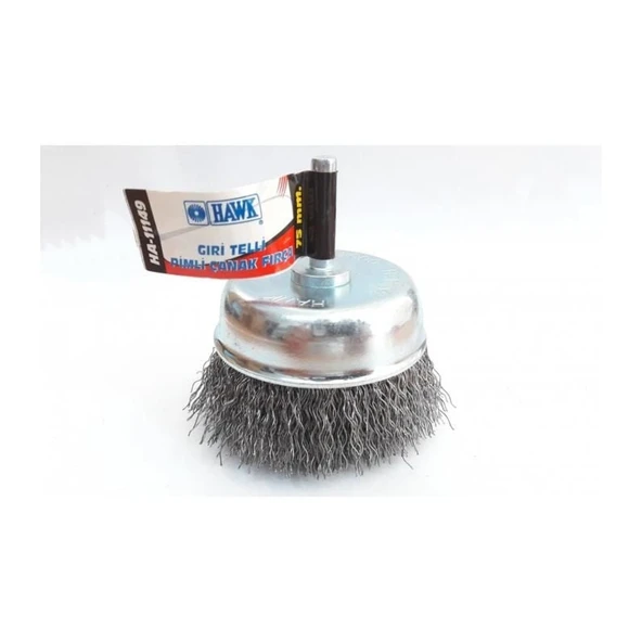 Hawk HA11147 Pimli Gri Tel Çanak Fırça 65 mm - Resim 5