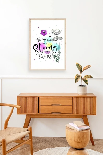 Motto Ahşap Çerçeveli Tablo 23 x 30 - Resim 3