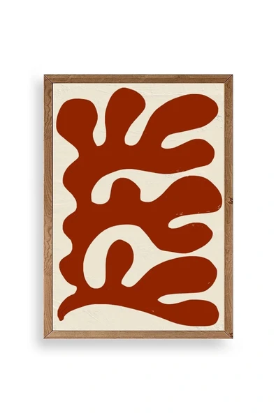 Soyut Ahşap Çerçeveli Tablo 50 x 70 ürün görseli 1