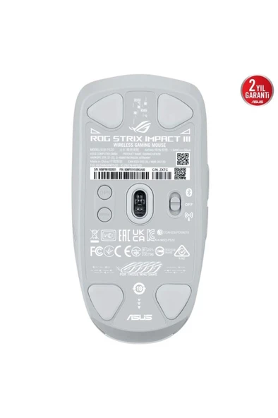 Asus ROG Strix Impact III Beyaz Optik Kablosuz Oyuncu Mouse Teşhir - Resim 6