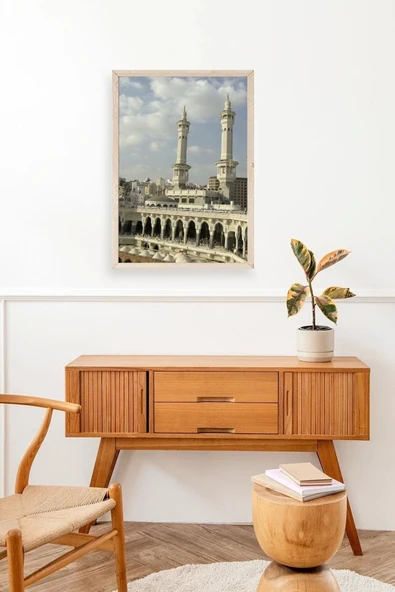 Kabe Camii Ahşap Çerçeveli Tablo 50 x 70 - Resim 2