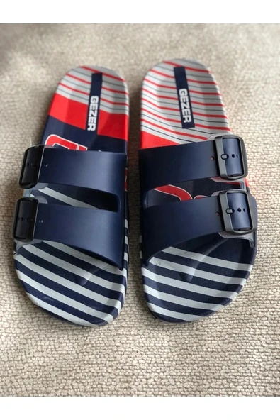 Gezer Erkek Ev Balkon Banyo Havuz Plaj Rahat Taban Terlik Lacivert ürün görseli 1