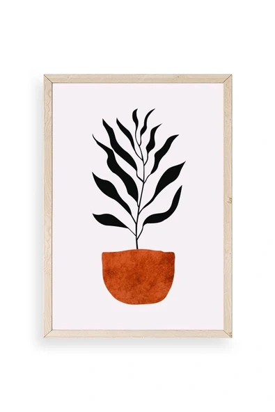 Saksı Ahşap Çerçeveli Tablo 50 x 70 ürün görseli 1