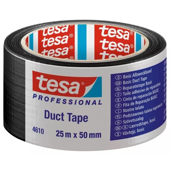 Tesa 4610 Duck Bantı Siyah 50 mm 25 Metre ürün görseli 1