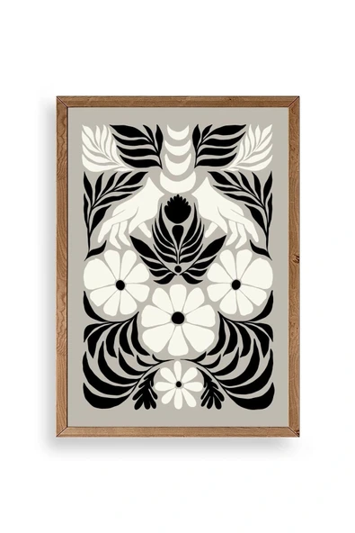 Çiçek Ahşap Çerçeveli Tablo 23 x 30 ürün görseli 1