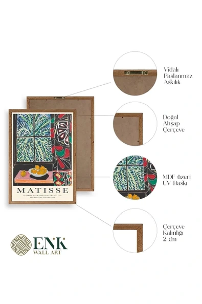 Matisse Ahşap Çerçeveli Tablo 23 x 30 - Resim 4