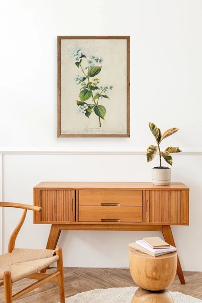 Çiçek Ahşap Çerçeveli Tablo 50 x 70 - Resim 3