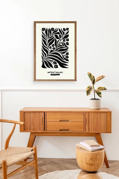 Soyut Ahşap Çerçeveli Tablo 30 x 42 - Resim 2