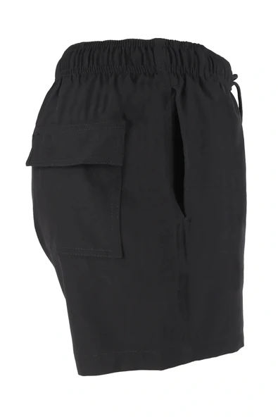 Erkek Deniz Şortu Cepli Pamuklu Polyester Su Yitici Özellik Tahriş Etmeyen Astar Siyah BS-224 ürün görseli 1