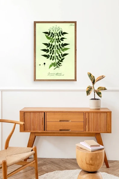 Yapraklar Ahşap Çerçeveli Tablo 23 x 30 - Resim 3