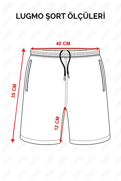 Erkek Deniz Şortu Cepli Polyester Su Yitici Özellik Tahriş Etmeyen Astar Lacivert K-149 - Resim 5