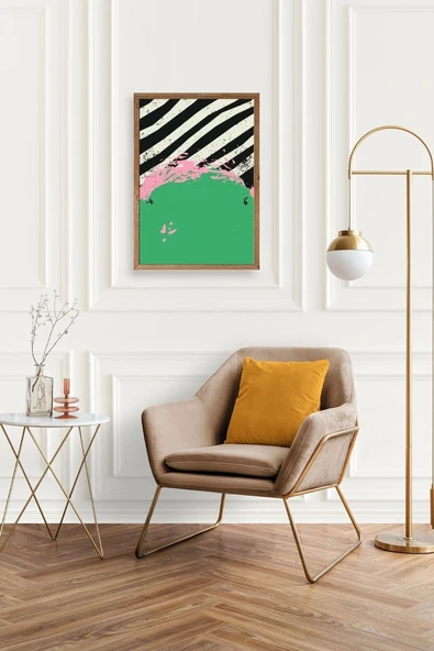 Modern Ahşap Çerçeveli Tablo 50 x 70 - Resim 2