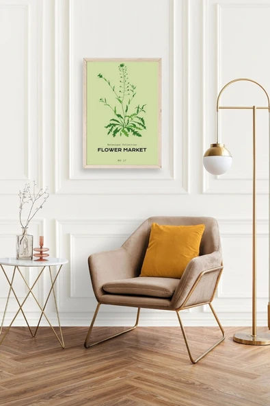 Çiçek Ahşap Çerçeveli Tablo 50 x 70 - Resim 2