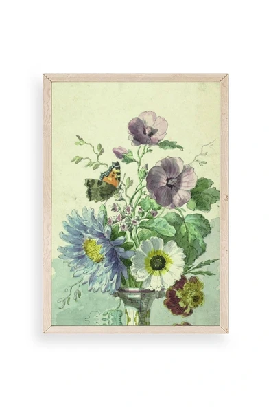 Çiçekler Ahşap Çerçeveli Tablo 23 x 30 ürün görseli 1