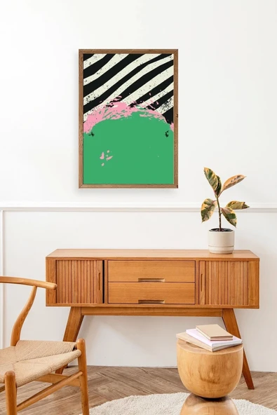 Modern Ahşap Çerçeveli Tablo 50 x 70 - Resim 3