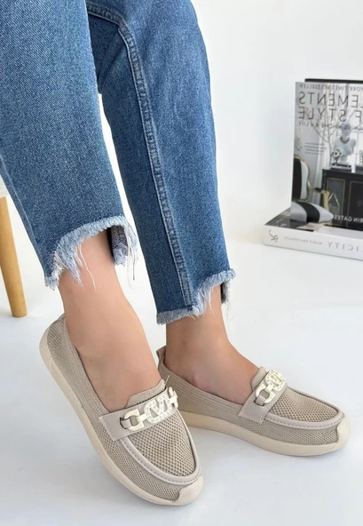 Wata Bej Triko Babet Ayakkabı ürün görseli 1