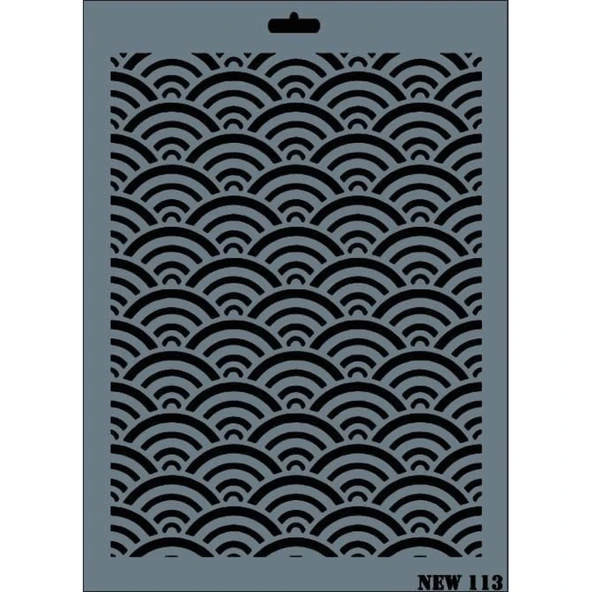 Rich New Seri N-113 Stencil 35x25 cm - Resim 2