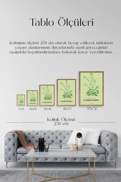 Çiçek Ahşap Çerçeveli Tablo 50 x 70 - Resim 5