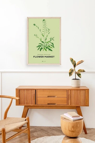 Çiçek Ahşap Çerçeveli Tablo 50 x 70 - Resim 3