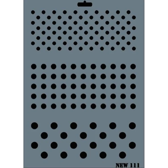 Rich New Seri N-111 Stencil 35x25 cm - Resim 2