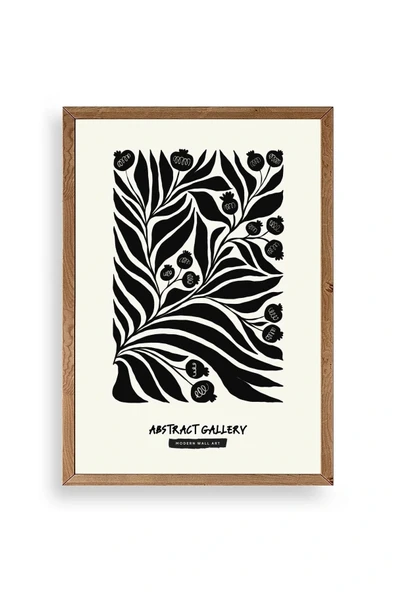 Soyut Ahşap Çerçeveli Tablo 30 x 42 ürün görseli 1