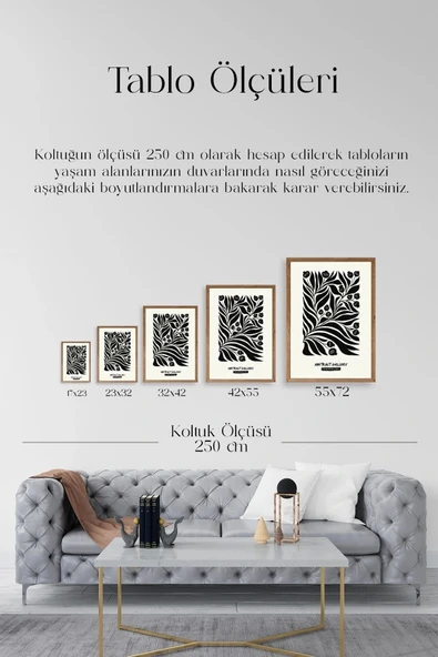 Soyut Ahşap Çerçeveli Tablo 30 x 42 - Resim 5