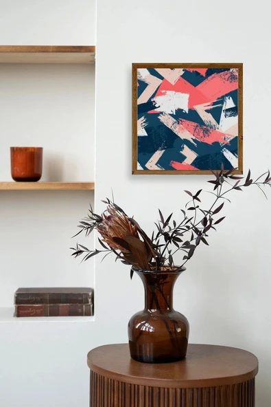 Modern Ahşap Çerçeveli Tablo 42 x 42 - Resim 3