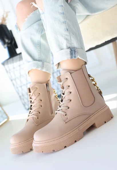 Harte Nude Cilt Bağcıklı Bot - Resim 3