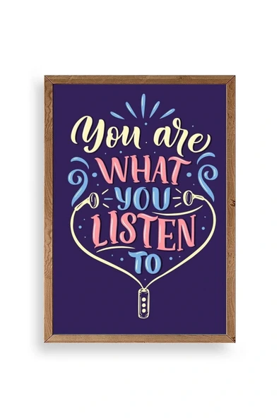 Motto Ahşap Çerçeveli Tablo 23 x 30 ürün görseli 1