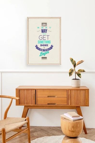 Motto Ahşap Çerçeveli Tablo 23 x 30 - Resim 3