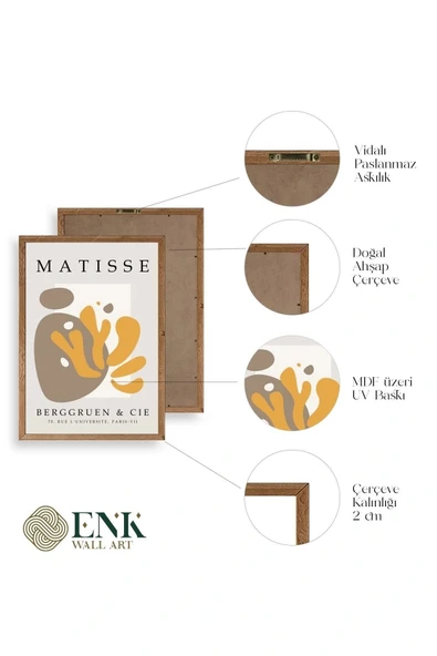 Modern Ahşap Çerçeveli Tablo 23 x 30 - Resim 4