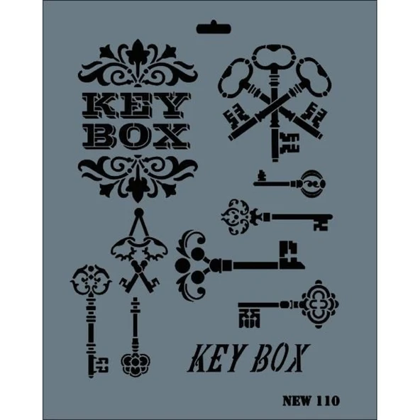 Rich New Seri N-110 Stencil 35x25 cm ürün görseli 1