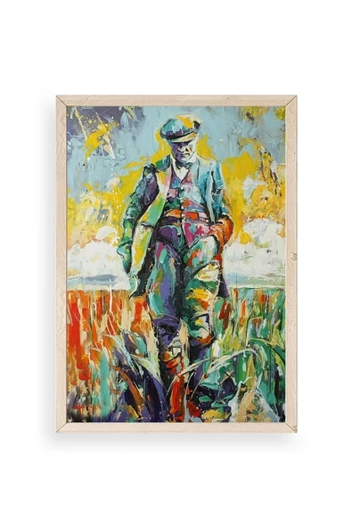 Atatürk Ahşap Çerçeveli Tablo 50 x 70 ürün görseli 1