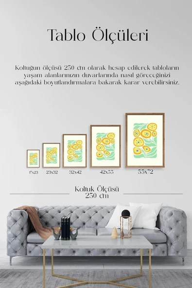 Çiçek Ahşap Çerçeveli Tablo 30 x 42 - Resim 5