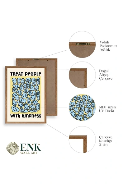 Motto Ahşap Çerçeveli Tablo 23 x 30 - Resim 4