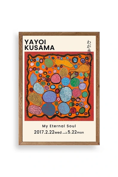 Yayoi Kusama Ahşap Çerçeveli Tablo 23 x 30 ürün görseli 1