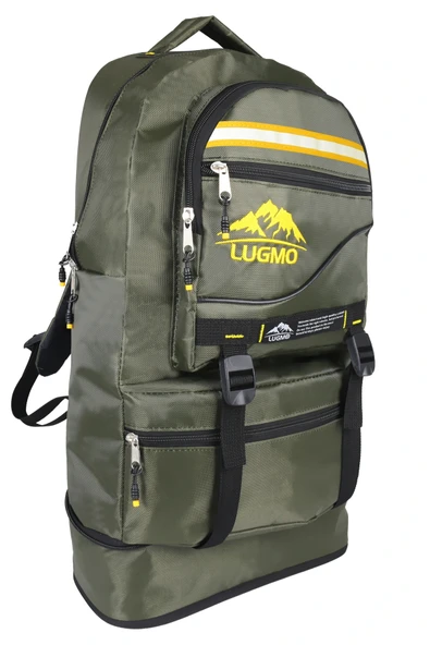 Deprem Çantası Körüklü Reflektörlü 65 Litre Haki Sarı ürün görseli 1