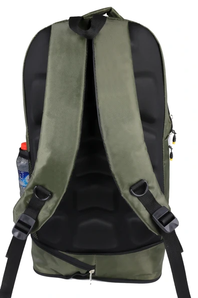 Deprem Çantası Körüklü Reflektörlü 65 Litre Haki Sarı - Resim 4