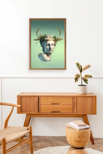 Heykel Ahşap Çerçeveli Tablo 23 x 30 - Resim 3