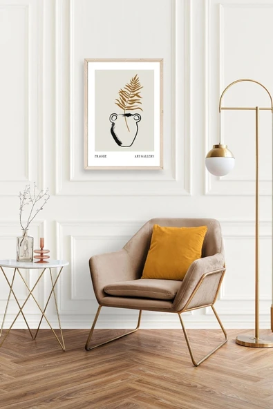 Vazo Ahşap Çerçeveli Tablo 50 x 70 - Resim 3