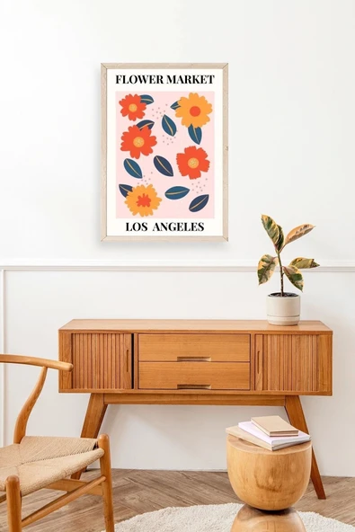 Çiçek Ahşap Çerçeveli Tablo 30 x 42 - Resim 3