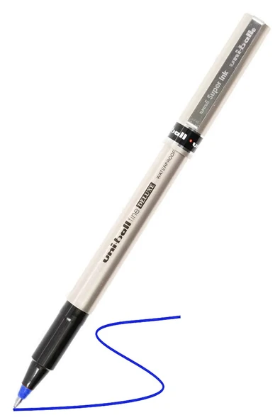 Mavi Pilot Kalem UB-177 Fine Deluxe 5 Adet Uniball Pilot Kalem 0.5 mm Roller Uçlu Pilot Kalem İnce Uçlu Likit Mürekkepli - Resim 2