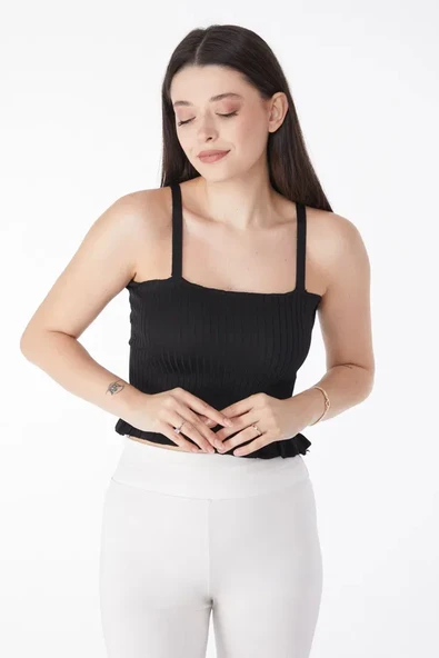 Yazlık triko crop - Resim 2