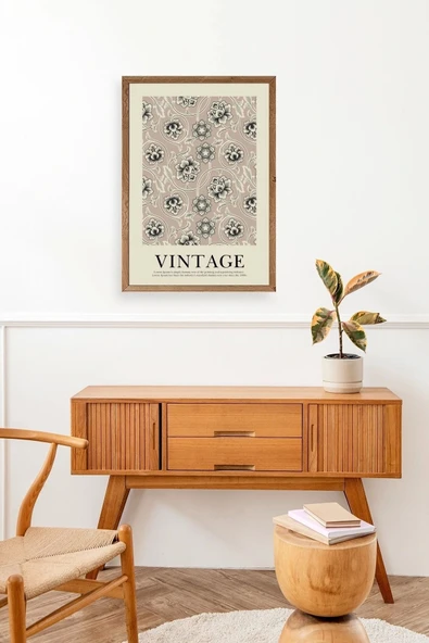 Vintage Ahşap Çerçeveli Tablo 50 x 70 - Resim 3