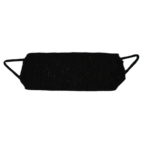 Doğal Keçi Kılı İpli Sırt ve Vücut Kesesi Siyah 52x18 ürün görseli 1