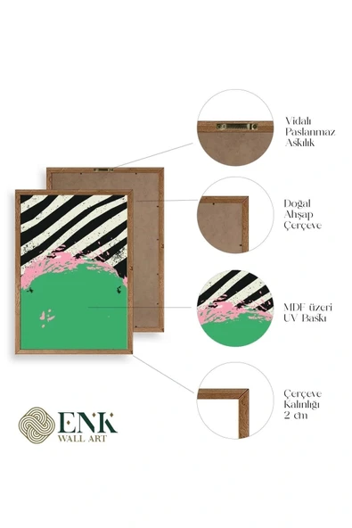 Modern Ahşap Çerçeveli Tablo 50 x 70 - Resim 4