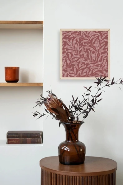 Yaprak Ahşap Çerçeveli Tablo 50 x 50 - Resim 3