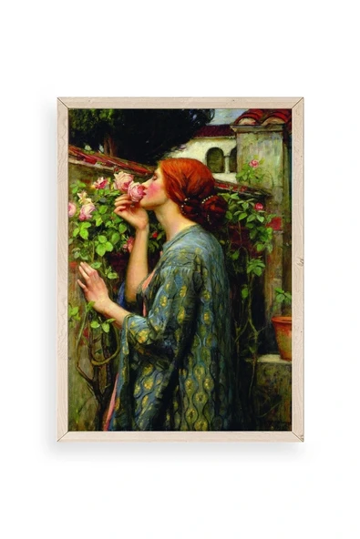 Kadın Ahşap Çerçeveli Tablo 23 x 30 ürün görseli 1