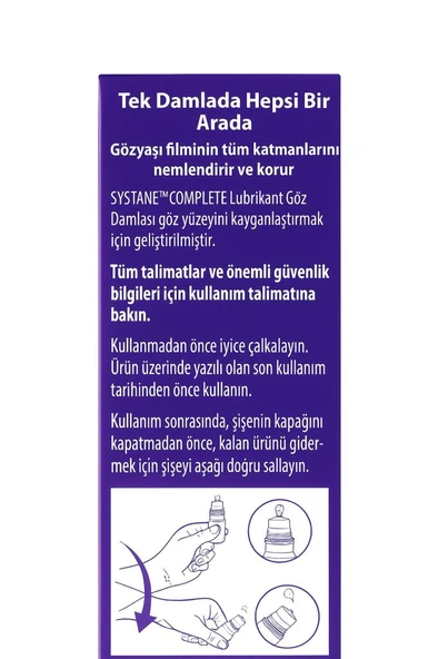Systane Complete Göz Damlası 10 Ml (SKT:06/2027) - Resim 2