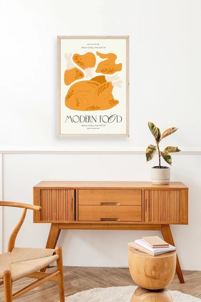 Tavuk Ahşap Çerçeveli Tablo 30 x 42 - Resim 3